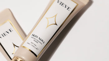 VIEVE Skin Nova product packages arranged in an overlapping layout.